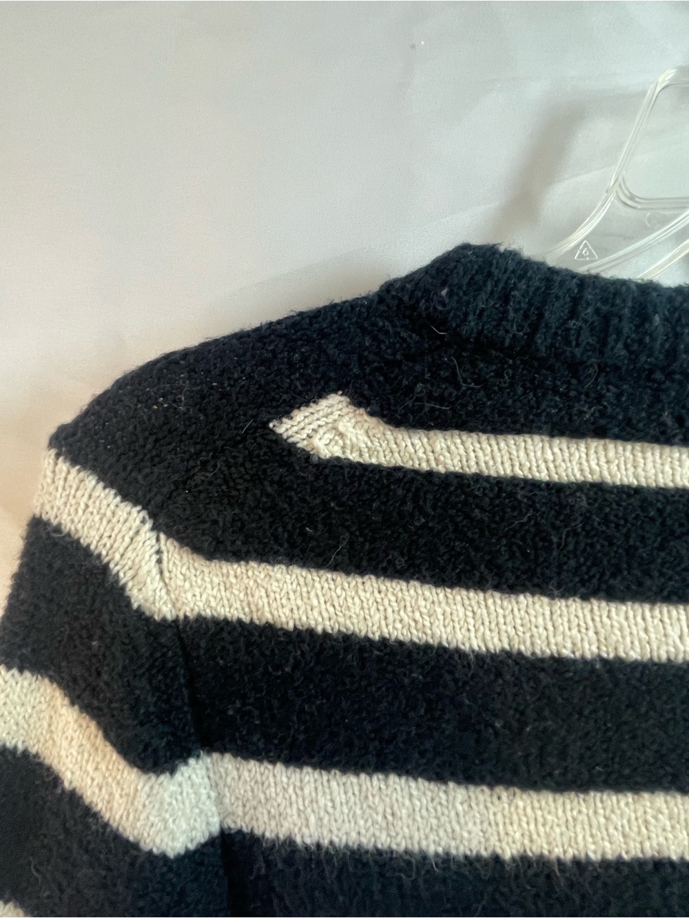 Abercrombie & Fitch Black & White Striped Button-Front Cardigan Women’s Size S - Picture 4 of 7